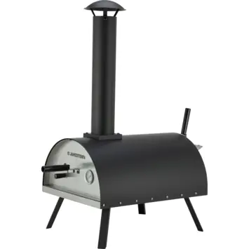 Jamestown Franky Pizza Oven metaal zwart 83 x 41 x 81 cm