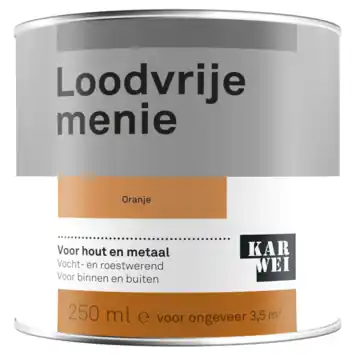 Karwei ijzermenie grondverf oranje 250 ml