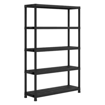 Keter Plus stellingkast kunststof zwart 120 x 40 x 187 cm