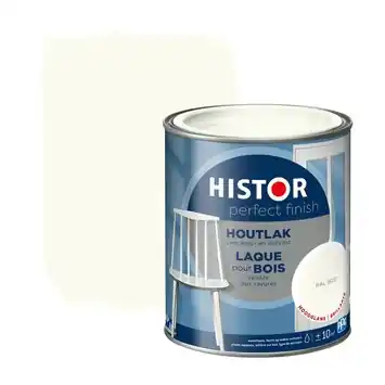 Histor Perfect Finish houtlak hoogglans RAL 9010 gebroken wit 750 ml