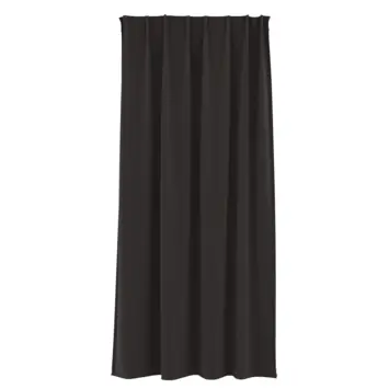 KARWEI kant en klaar gordijn lichtdoorlatend zwart (kleurnr. 1192) 140x270 cm (bxh)