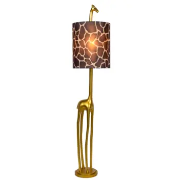 Lucide EXTRAVAGANZA MISS TALL vloerlamp Ø 31,5 cm mat goud / Messing