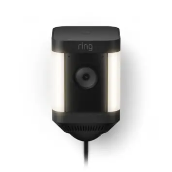 Ring Spotlight Camera Plus Plug-in Zwart