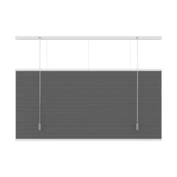 KARWEI dubbel plisségordijn verduisterend antraciet (kleurnr. 6013) 120x180 cm (bxh)