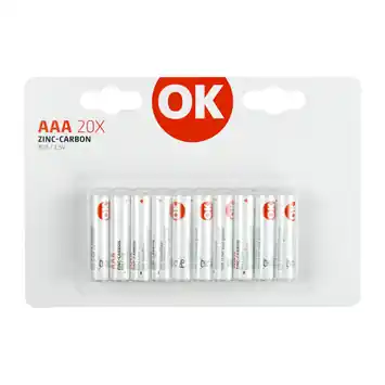 OK Batterij Zinc AAA 20 stuks