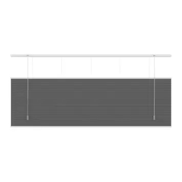 KARWEI dubbel plisségordijn verduisterend antraciet (kleurnr. 6013) 200x220 cm (bxh)