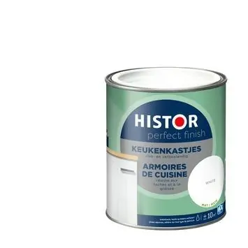 Histor Perfect Finish keukenkastjes binnenlak mat 7000 wit 750 ml