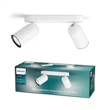 Philips duospot Pongee wit
