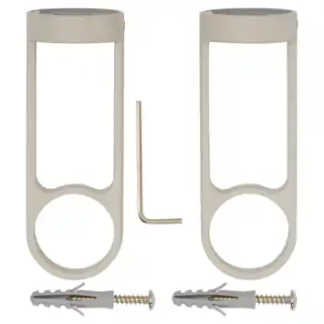 Intensions wandsteun Hooked 28mm warm grey 2 stuks