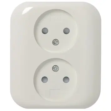 KARWEI Aurora wandcontactdoos dubbel wit