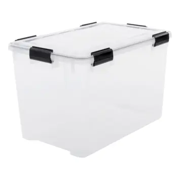 Iris opbergbox luchtdicht kunststof transparant 70 L