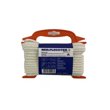 BIROLEN LIJN 6MM 8ST GEVL.POLY WIT 15MTR