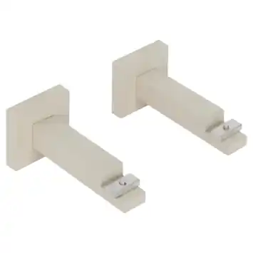 Intensions luxe wandsteun gordijnrail Deluxe greige 2 stuks