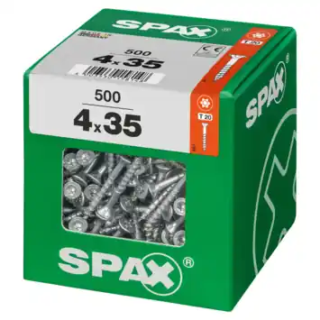 Spax schroef T-Star Plus geel 4x35 mm 500 stuks