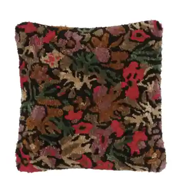 Kussen bloem fuchsia 45 x 45 cm
