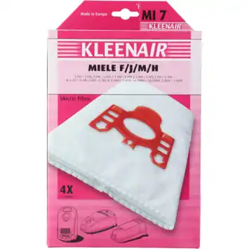 Kleenair Stofzuigerzak Miele F/J/M/H MI 7 4 stuks + 1 filter
