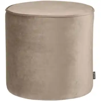 WOOOD poef hoog Sara khaki polyester
