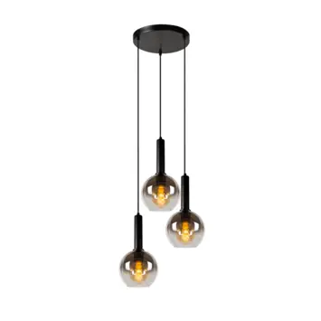 Lucide hanglamp Marius 3x40W zwart