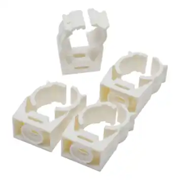 Sanivesk Zadel + Klikbevestiging 20-22mm Wit 4 stuks