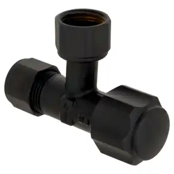 Sanivesk Hoekstopkraan Knel 12mmx3/8"F Zwart