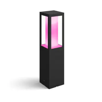 Philips Hue sokkellamp Impress zwart uitbreiding - wit en gekleurd licht 8W - laag - LowVolt