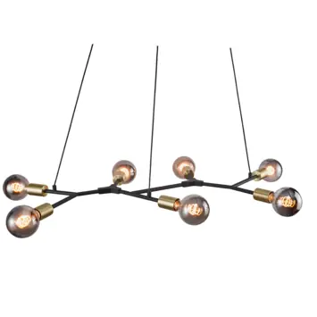 Nordlux hanglamp Josefine 7-spots zwart