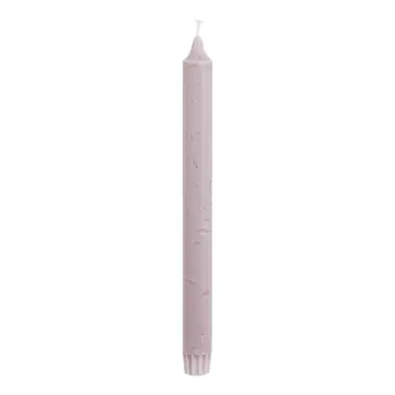Dinerkaars stearine lila 6 stuks - h24xd2,2cm