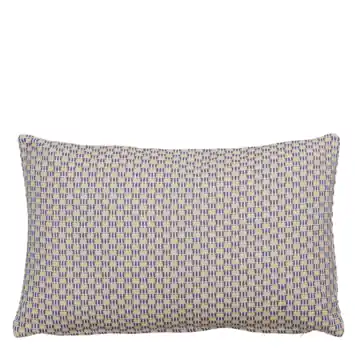 Sierkussen ruit blauw - l55xb35xh10cm
