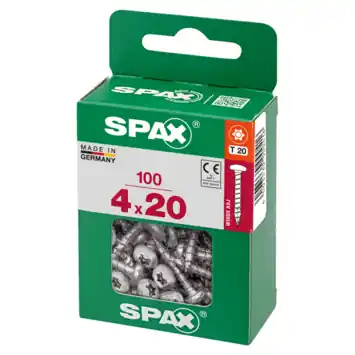 Spax schroef bolkop wirox 4x20 mm 100 stuks