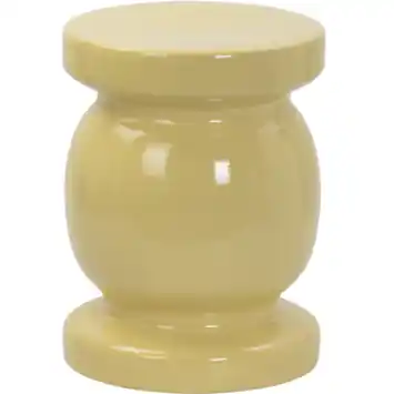 KARWEI bijzettafel Molly geel keramiek ø 33 cm