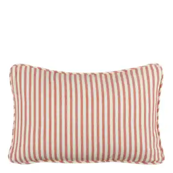 Kussen streep rood - l55xb35xh10cm