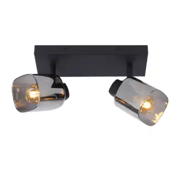 Lucide plafondspot Alion 2x25W zwart