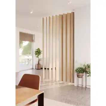 Roomdivider lamel recht eiken 15x240cm 1 stuk