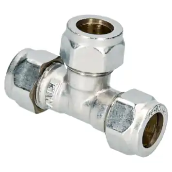 Sanivesk Knel T-Stuk 10x10x10mm Chroom