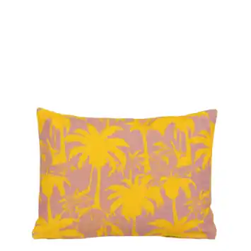 Kussen palmboom geel - l35xb25xh10cm