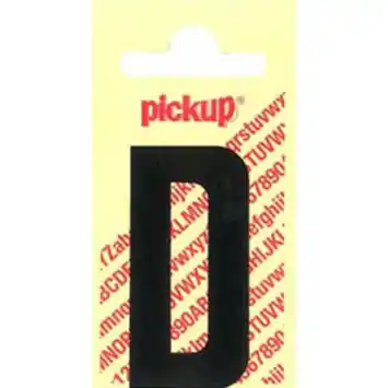 Pickup plakletter d 60 mm zwart