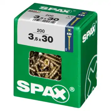 Spax schroef pozi yellox 3,5x30 mm 200 stuks