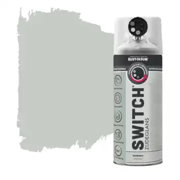 Rust-Oleum Switch spuitlak zijdeglans zilvergrijs 400 ml