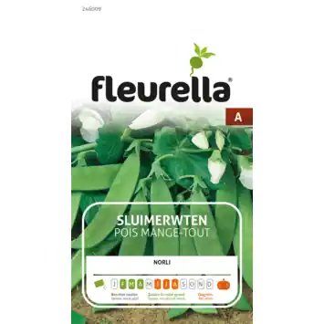 Fleurella zaden erwten peulen Norli