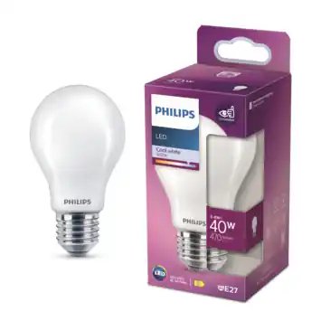 Philips LED peer E27 3,4W wit mat niet dimbaar