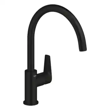 GROHE keukenmengkraan Start Edge hoge uitloop mat zwart