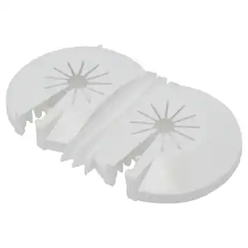 Sanivesk Rozet Dubbel 8-22mm Wit 2 stuks