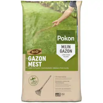 Pokon Bio gazonmest 16,8 kg voor 250 m²