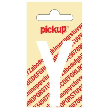 Pickup plakletter Y wit mat 60 mm
