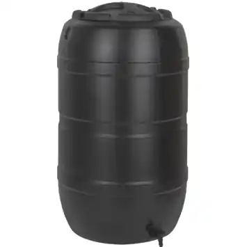 Practo Garden Classic Regenton zwart 210L met kraantje