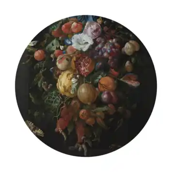 Ronde muursticker Loving fruit (dessin 119178)
