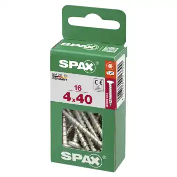 Universele schroef 4x40 mm T20 staal blank bolkop T-Star 16 stuks