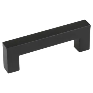 Handgreep Eddy zwart RVS 96 mm