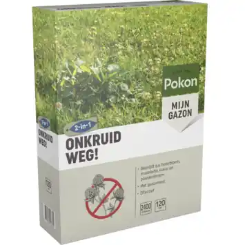 Pokon onkruid weg! 2,4 kg voor 120 m²