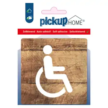 Pickup Route Acryl Rolstoel hout 9 x 9 cm